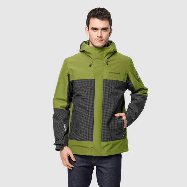 Chamarra Jack Wolfskin Dna Supernova 3in1 Hombre Verdes Mexico-9687125